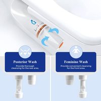 OEM/ODM Moderne Double Buses De Lavage Salle De Bains WC Bidet Toilette ABS Matériel Non-Électrique Mécanique Bidet Attachement Style Turc
