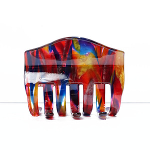 CANYUAN <span class=keywords><strong>Pince</strong></span> à cheveux en acétate de 7 cm, style encre iridescente, à dents entrecroisées, esthétique peinture à l'huile artistique - Product Image 1