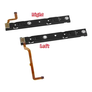 Un par de rieles deslizantes derechos e izquierdos con cable flexible para la consola Nintend Switch NS Host Rebuild Track Rail Slider Railway Replacement