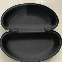 Étui de rangement pour lunettes de soleil en EVA noir de grande capacité, fermeture éclair, résistant aux chocs, boîte à lunettes portable
