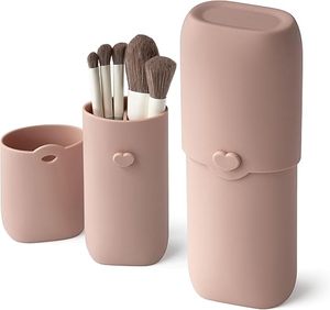 Neceser de Viaje Portátil e Impermeable, Organizador de Artículos de Aseo, Funda Anti-Caídas, Bolsa de Maquillaje Ecológica, Bolsa de Cosméticos con Cierre de Cremallera - Product Image 2