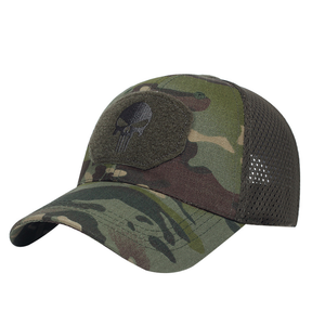 Promoción de Stock DFC01: Sombreros de Sol Transpirables con Malla Trasera, Varios Colores de Moda, Diseño de Camuflaje con Pico, con Logo de Esqueleto y Cierre Mágico - Product Image 3