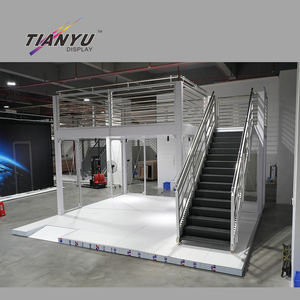 תערוכת סחר 10x20, דוכן תצוגה יצירתי פינתי דו-קומתי 10, עיצוב דוכן תצוגה לתכשיטים - Product Image 2