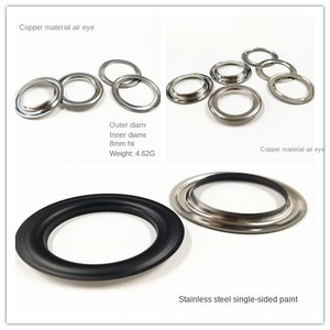 Anelli in Metallo per <span class=keywords><strong>Tende</strong></span> <span class=keywords><strong>da</strong></span> <span class=keywords><strong>Sole</strong></span> e Teli Impermeabili, Diametro Interno 40mm, Diametro Esterno 60mm, Altezza 8mm, Grandi <span class=keywords><strong>Occhielli</strong></span> per <span class=keywords><strong>Tende</strong></span> - Product Image 4