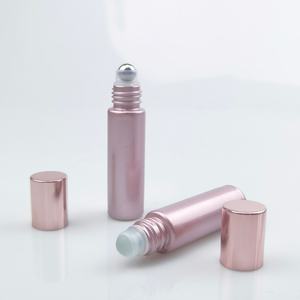 ขวดโรลออนสีโรสโกลด์สำหรับบรรจุภัณฑ์เครื่องสำอาง ขนาด 5 มล. 10 มล. 15 มล. 30 มล. ขวดน้ำหอมแก้วสีชมพูสำหรับน้ำมันหอมระเหย ลดราคา - Product Image 4