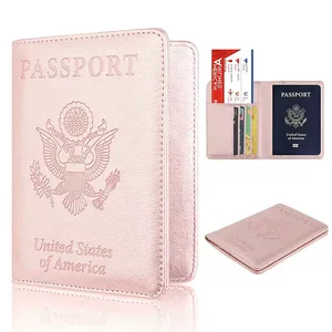 Funda de cuero PU para pasaporte, gran oferta