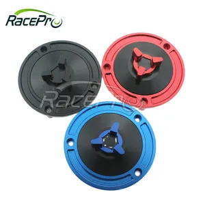 RACEPRO CNC 열쇠가없는 연료 가스 오토바이 탱크 액세서리 야마하 R1 R6/l60 YZF R3 R25 MT-07 MT-09