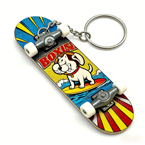 Llavero de Plástico con Logotipo Personalizado Barato, Mini Patineta de Juguete para Niños - Product Image 2
