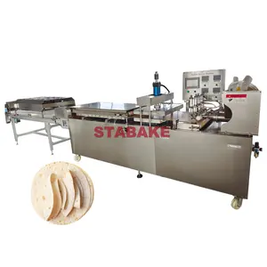 Máy Làm Bánh Tortilla Tự Động Statake Máy Làm Bánh Tortilla Bột Ngô Chapati Khakhra Sản Xuất Máy Ép Bánh Mì Tortilla