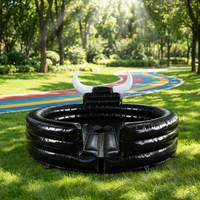 Toro mécanique gonflable HUAAO pour adultes, couleur personnalisée, PVC anti-UV, pompe électrique, installation facile, idéal pour événements commerciaux