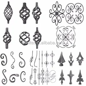 Customized Fence Inserts Parts Wrought Iron Components Gate Decorative Elements