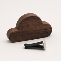 Diffuseur voiture rechargeable en bois de noyer pour grille, accessoire magnétique d'aromathérapie aux huiles essentielles