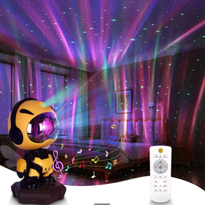 Lámpara Nocturna de Proyección de Aurora Boreal con Forma de Ruibarbo, Luz de Estrellas Mantianxing, Alimentación por CC, con Altavoz de 5.3 Pulgadas, Reloj, <span class=keywords><strong>Mini</strong></span> - Product Image 6