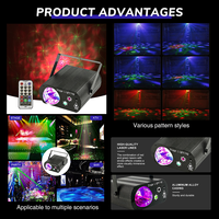 Projecteur Laser Rotatif LED Couleurs Rouge Vert en Alliage d'Aluminium pour Fête DJ Disco KTV Bar Scène 100V 240V - Vente en Gros