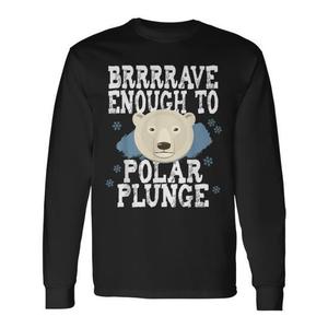 T-shirt à manches longues Polar Bear Plunge, design humoristique pour événements aquatiques - Product Image 1