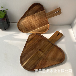 Acacia Wood Serving <b>Tray</b> Large And <b>Small</b> Size For Snacks Fruit Tea Hotel Coffee - Product Image 4