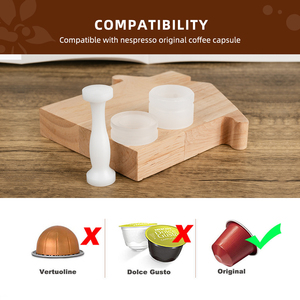 1SET Outil de remplissage de poudre de café avec bourreur double face pour le recyclage des capsules de café Machine de remplissage de poudre de <span class=keywords><strong>capsule</strong></span> - Product Image 4