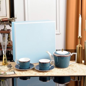 Set da Tè e Caffè Serie Bizantina Woodhouse, Tazze in Ceramica di Lusso Retrò con Motivi Floreali per Uso Domestico - Product Image 4