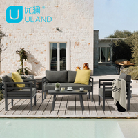 Offre spéciale Uland usine, canapé extérieur avec jardin, terrasse d'hôtel, canapé extérieur en aluminium avec balcon de villa