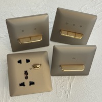 Nouvelle Conception Interrupteur Mural Électrique 16A Européen Allemand 13A Prise Universelle UK USB-C Matériau PC Blanc Mat Moderne