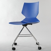 Chaise de bureau pivotante exécutive moderne et contemporaine de conception scandinave ergonomique conforme à la norme ANSI/BIFMA, avec structure en acier inoxydable