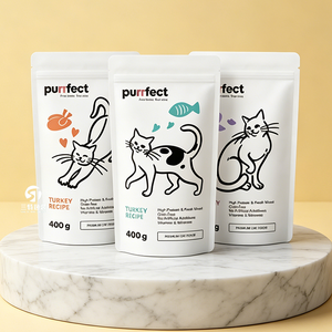 Factory OEM Cat Litter Stand Up Zipper <b>Packaging</b> <b>Bags</b> Thick Aluminum Foil Nylon Composite Flat Bottom Pouch Custom Design - Product Image 6