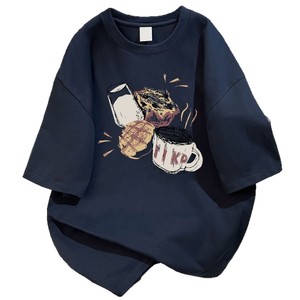 Maglietta Larga Shimaer 220g 100% Cotone da <span class=keywords><strong>Donna</strong></span>, Blusa a Maniche Corte Casual di Tendenza Più Venduta per Abbigliamento Femminile - Product Image 2
