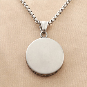 <b>Titanium</b> Steel Sun Pendant Necklace Geometric Retro Design Men's Everyday Wear 19083 - Product Image 2
