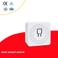 Mini interrupteur tactile intelligent WIFI bipolaire 5A avec contrôle par application, 3 prises, compatibilité Google Home, 250V IP20