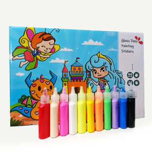 32PCS बच्चों DIY पेंट और छील खिड़की डेको कला शिल्प किट - Product Image 3