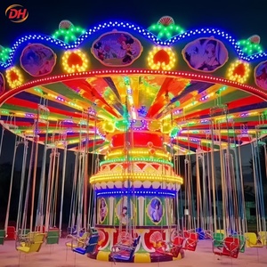 Fornitura Diretta dalla Fabbrica: Sedie Volanti a 24 Posti con Luci LED e Teste Oscillanti, <span class=keywords><strong>Altalena</strong></span> Fluida per Parchi Divertimento e Giostre da Luna Park - Product Image 3