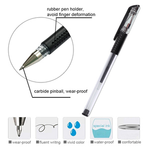 Set di 4 <span class=keywords><strong>Penne</strong></span> Neutre a Punta Fine da 0,5mm con Ricariche Sostituibili per Lunghe Sessioni di Scrittura - Product Image 2