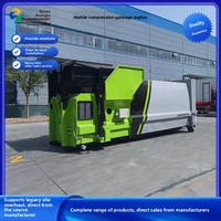 Compresseur de déchets mobile intelligent personnalisé, résistant aux hautes températures et hermétique, solution de gestion des déchets pour le Moyen-Orient