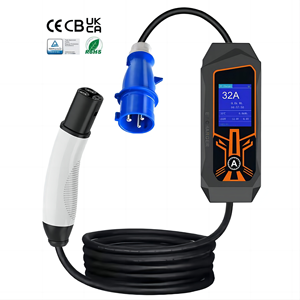 Estación <span class=keywords><strong>de</strong></span> Carga para Vehículos Eléctricos RTFLY, 5m 10m 7KW AC 32A, <span class=keywords><strong>Cargador</strong></span> EV Portátil Ajustable para <span class=keywords><strong>Tesla</strong></span> con Enchufe CEE - Product Image 2