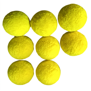 Pelotas de Bádminton de Fieltro Amarillo, Paquete de 6 Accesorios con Empaque Personalizado - Product Image 1