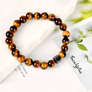 สร้อยข้อมือลูกปัดหินลาวา8มม. ทำจากหินธรรมชาติ - Product Image 5