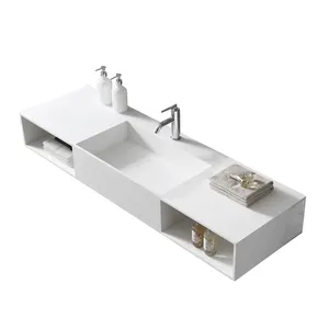 Châu Âu Phổ Biến Phòng Tắm Thương Mại Đôi Vanity Chìm Lowes Truy Cập Hàng Đầu Lavandino Del Bagno