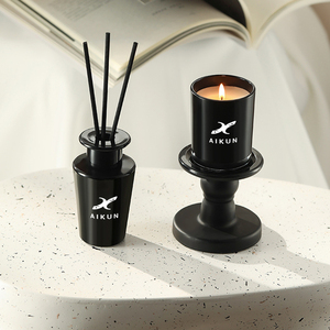 Coffret cadeau exquis AIKUN, bougie parfumée à la <span class=keywords><strong>cire</strong></span> de soja personnalisable, diffuseur de parfum à roseaux pour une ambiance chaleureuse et accueillante dans l'entrée - Product Image 5