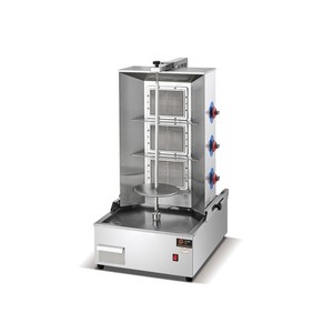 Barbecue à gaz professionnel vertical avec rôtissoire, four de comptoir pour kebab, machine à shawarma rotative à gaz - Product Image 5