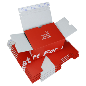 Custom Corrugated Self-Assembling Tuck-Top Mailer <b>Box</b> Zipper-Style Auto-Bottom Matt Lamination Four-Color Hot Stamping UV Finish - Product Image 1