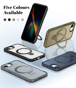 Chống sốc chủ thẻ điện thoại trường hợp đối với <span class=keywords><strong>iPhone</strong></span> 16e Magnetic đứng điện thoại di động & phụ kiện cho <span class=keywords><strong>iPhone</strong></span> 16 15 14 13 12 Pro Max - Product Image 2