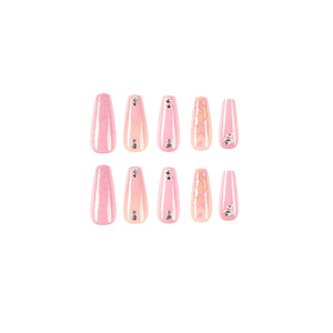 24 miếng móng tay trẻ em móng tay siêu nhỏ dễ thương với keo dán móng tay nghệ thuật <span class=keywords><strong>Nair</strong></span> móng tay nhân tạo - Product Image 6