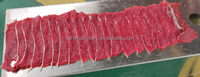 Trancheuse automatique haute capacité pour viande fraîche (bœuf, canard, poulet, volaille) – Modèle horizontal industriel pour fabricants