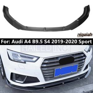 Pour <span class=keywords><strong>Audi</strong></span> A4 B9.5 <span class=keywords><strong>S</strong></span> <span class=keywords><strong>Line</strong></span> 2019 2020 Kit de Spoiler de Pare-chocs Avant en Fibre de Carbone ABS Couverture Garniture de Protection - Product Image 2