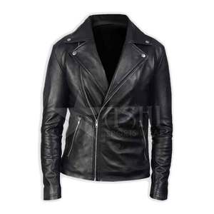 2024 vente en gros meilleur prix veste en cuir personnalisée pour hommes hiver en cuir véritable de haute qualité avec duvet fabriqué au Pakistan - Product Image 1