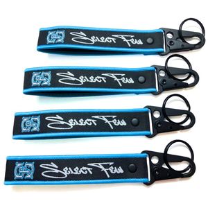 Wholesale <b>Customized</b> Luggage Carabiner <b>Key</b> Tag Label Embroidery Keyring Flight for Logo Woven Keychains Lanyard - Product Image 4
