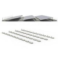 Système de montage universel pour modules solaires en plein champ, facile à installer, avec alliage zinc-aluminium-magnésium et garantie de 25 ans