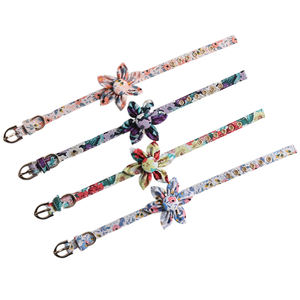 Amigo 새로운 디자인 꽃 목걸이 개와 고양이 고품질 금속 버클 제거 해바라기 키티 강아지 애완 동물 칼라 - Product Image 4