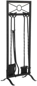 Juego de Herramientas para chimenea de <span class=keywords><strong>leña</strong></span>, color negro, para Interior del hogar - Product Image 2
