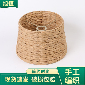 Round Natural Color Imitation Hemp <b>Rope</b> Woven Lampshade For Pendant Lights Restaurant <b>Lighting</b> Fixtures - Product Image 5